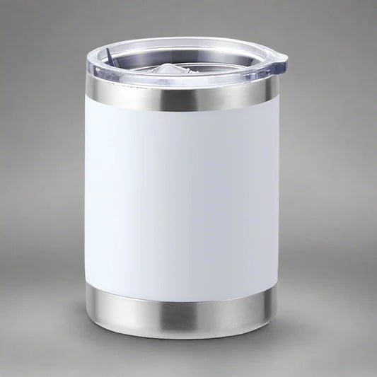 Custom Laser Engraved 10oz Lowball Tumbler (color variations available)