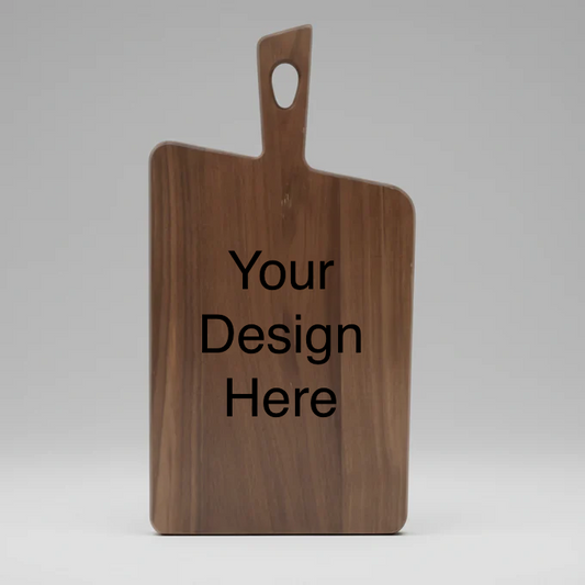 Custom Laser Engraved Black Walnut Cutting Board (15.3" x 7.9")