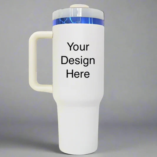 Custom Laser Engraved 40oz Premium Plated Tumbler (color variations available)