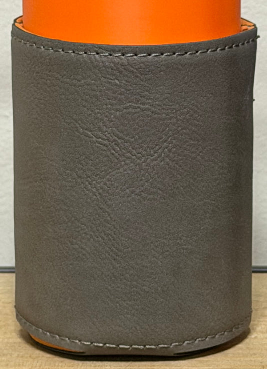 Custom Laser Engraved Leather Can Holder (Set of 4)