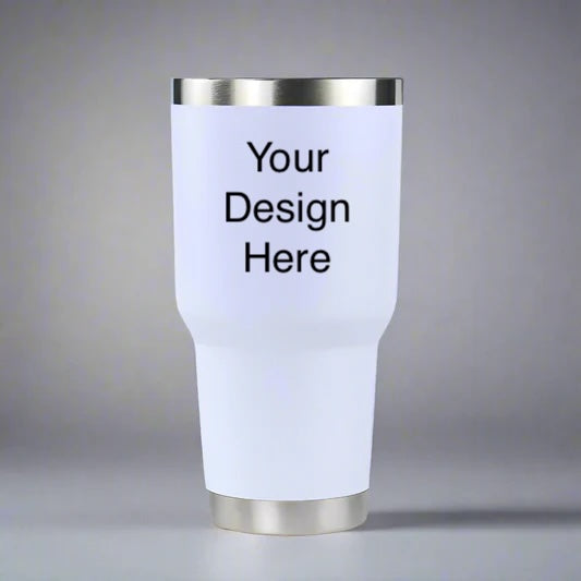 Custom Laser Engraved 30oz Stainless Tumbler (color variations available)
